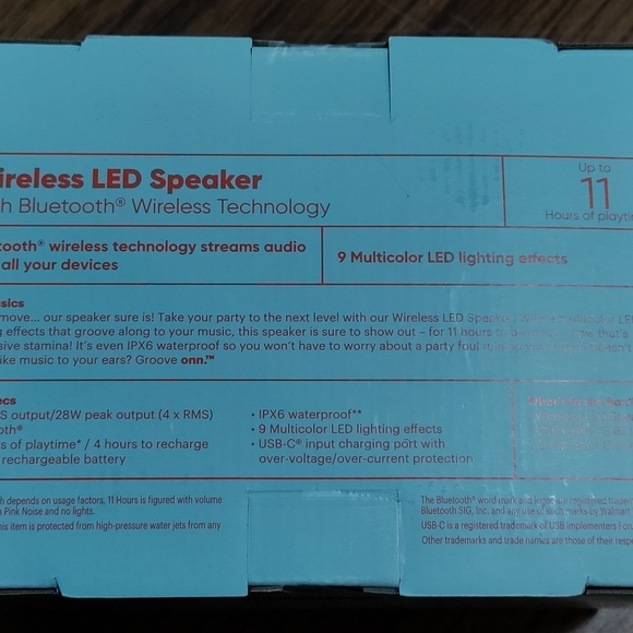 🎶NEW Portable Wireless Bluetooth Speaker by Onn - Picture 6 of 13